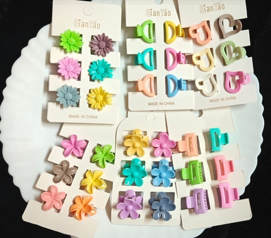 36 Pieces Mini Size Hair Clips(Code:014)