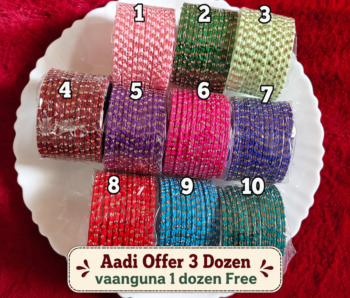Heart Bangles Buy 3 Get 1 Free