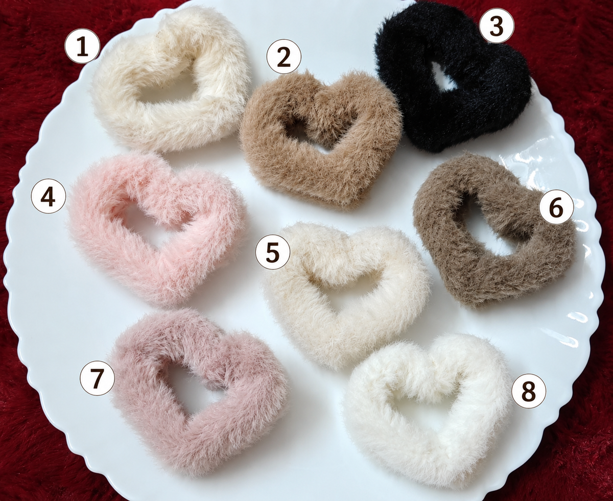 Heart Shape Fur Clip