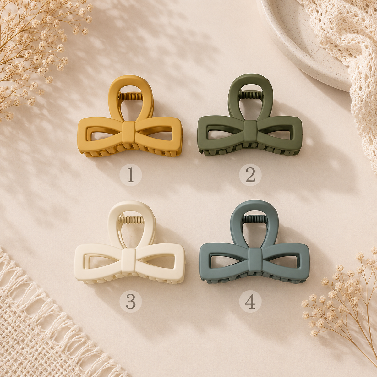 🎀 Stylish Bow Hair Claw Clip