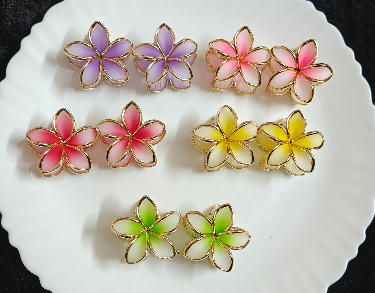 Flower Hair Claw Clip- Medium Size