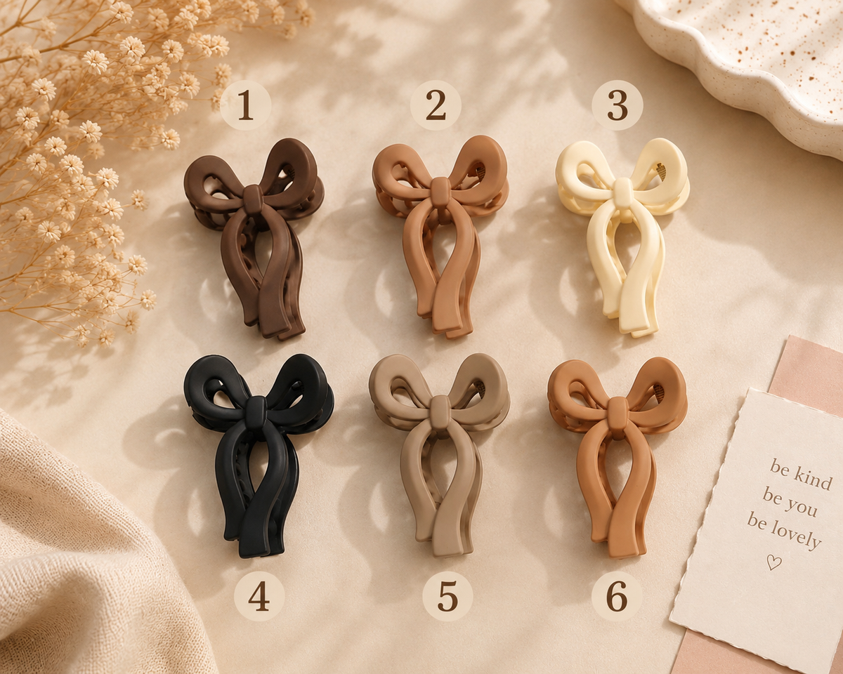 🎀 Bow Hair Claw Clip