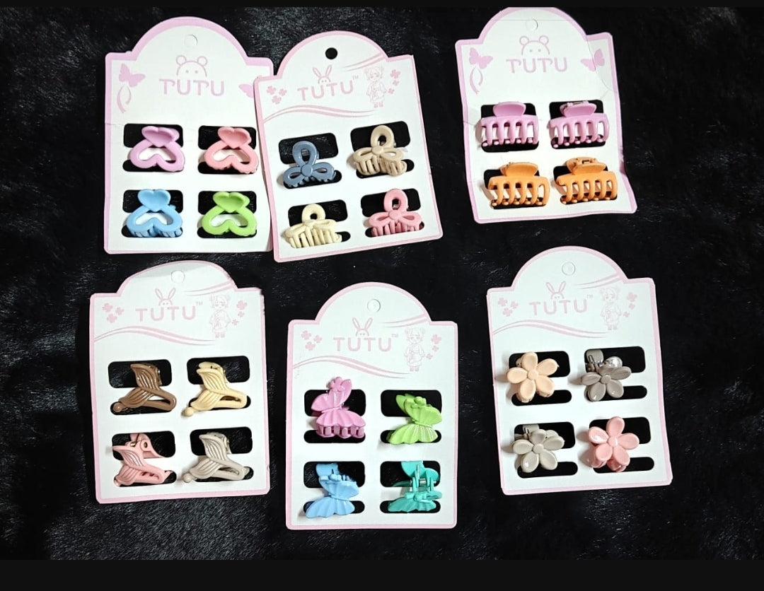 🌸 24 Pcs Mini Claw Hair Clips (Code:013)
