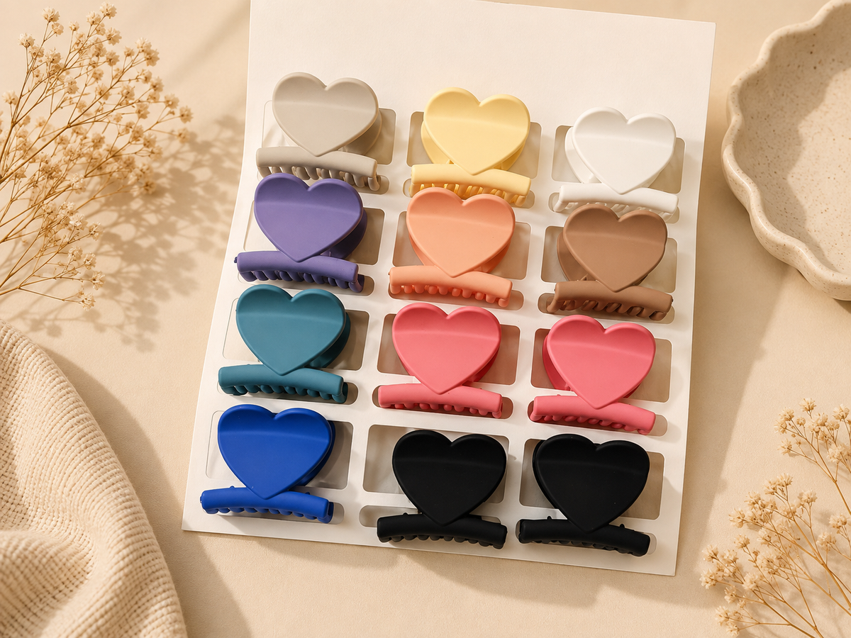 Heart Shape Hair Claw Clip