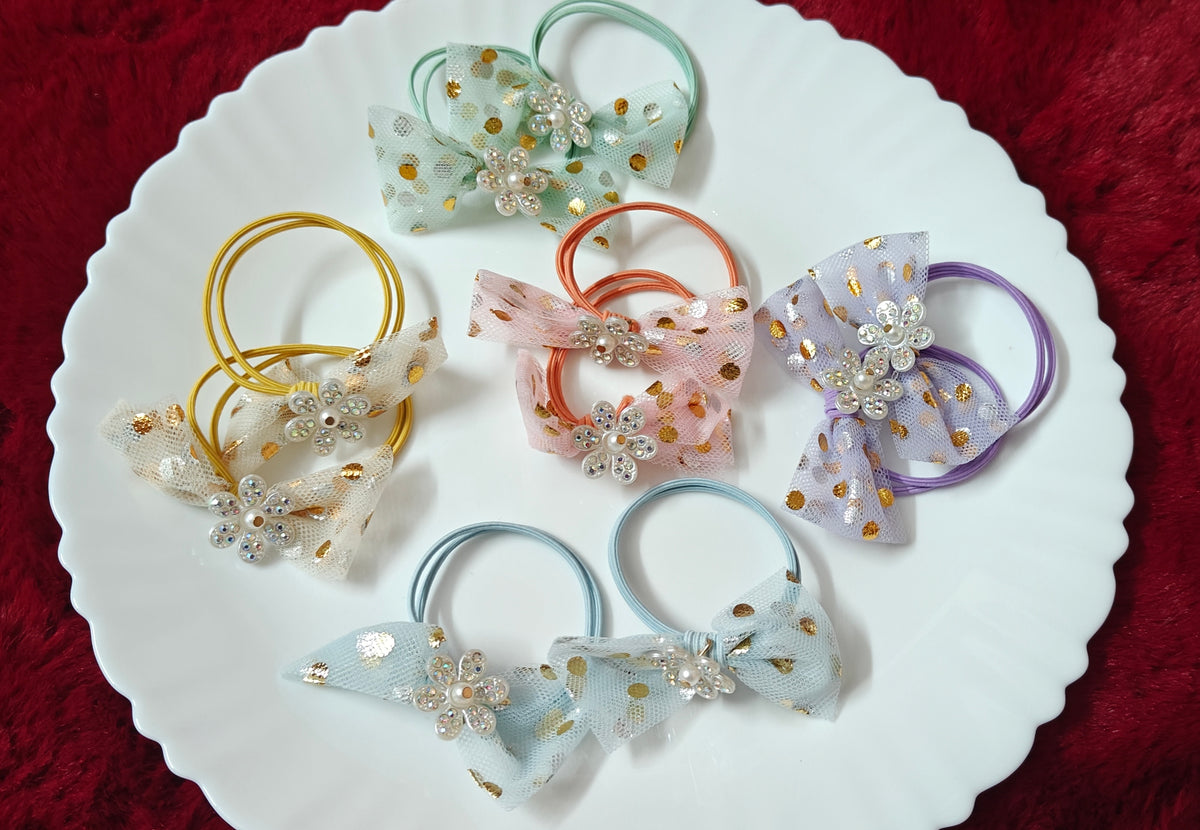 Kids Fancy Bow Hair Tie 🎀✨