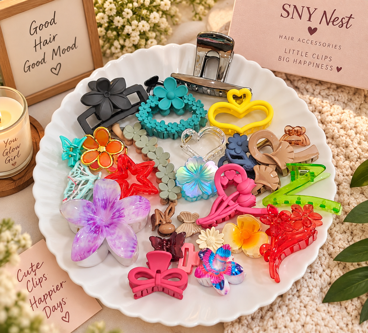 27 Pcs Trendy Hair Clips Combo – ₹199 🎀
