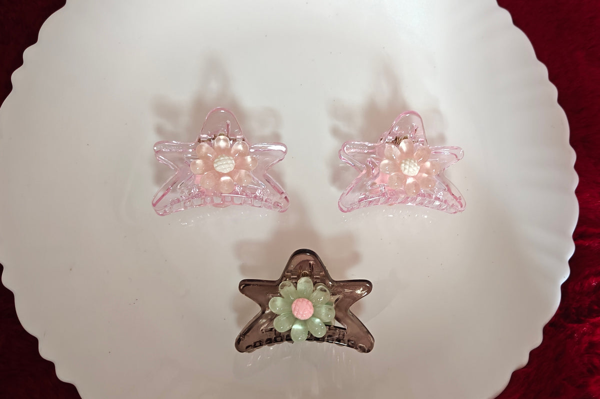 Star Flower Claw Clip