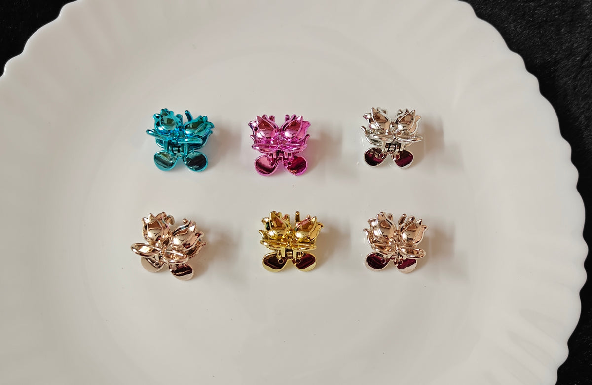 Lotus Flower Hair Claw Clips