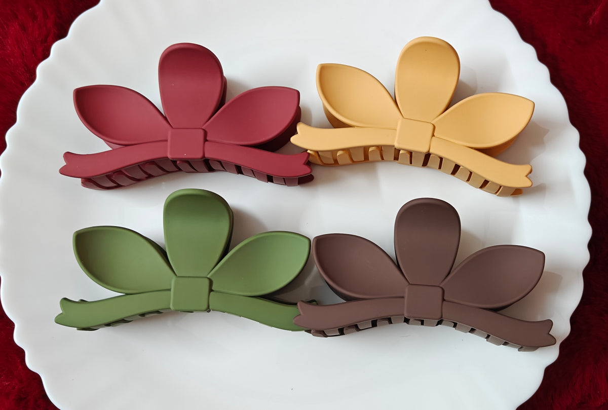 Flower Matte Hair Claw Clip