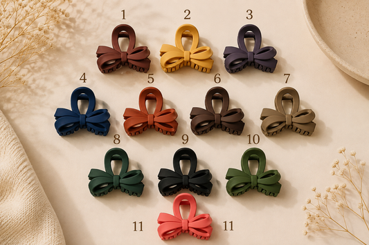 Bow design Hair Clip medium size