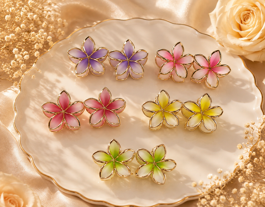 Flower Hair Claw Clip- Medium Size