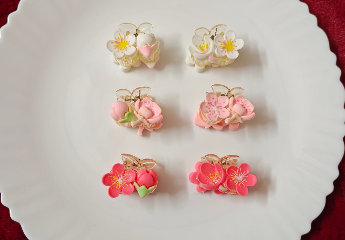 Floral  Hair Claw Clip