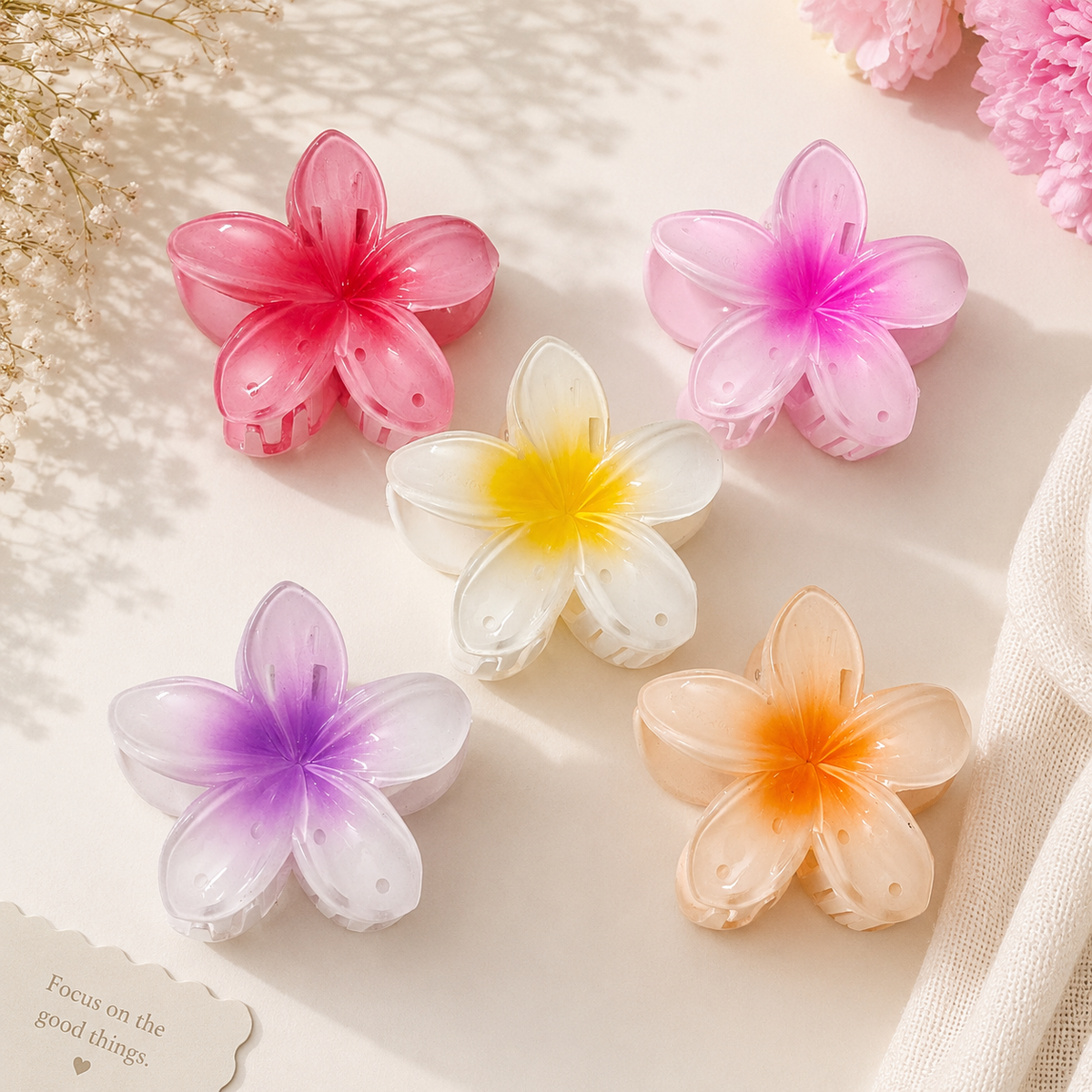 Flower Hair Claw Clip