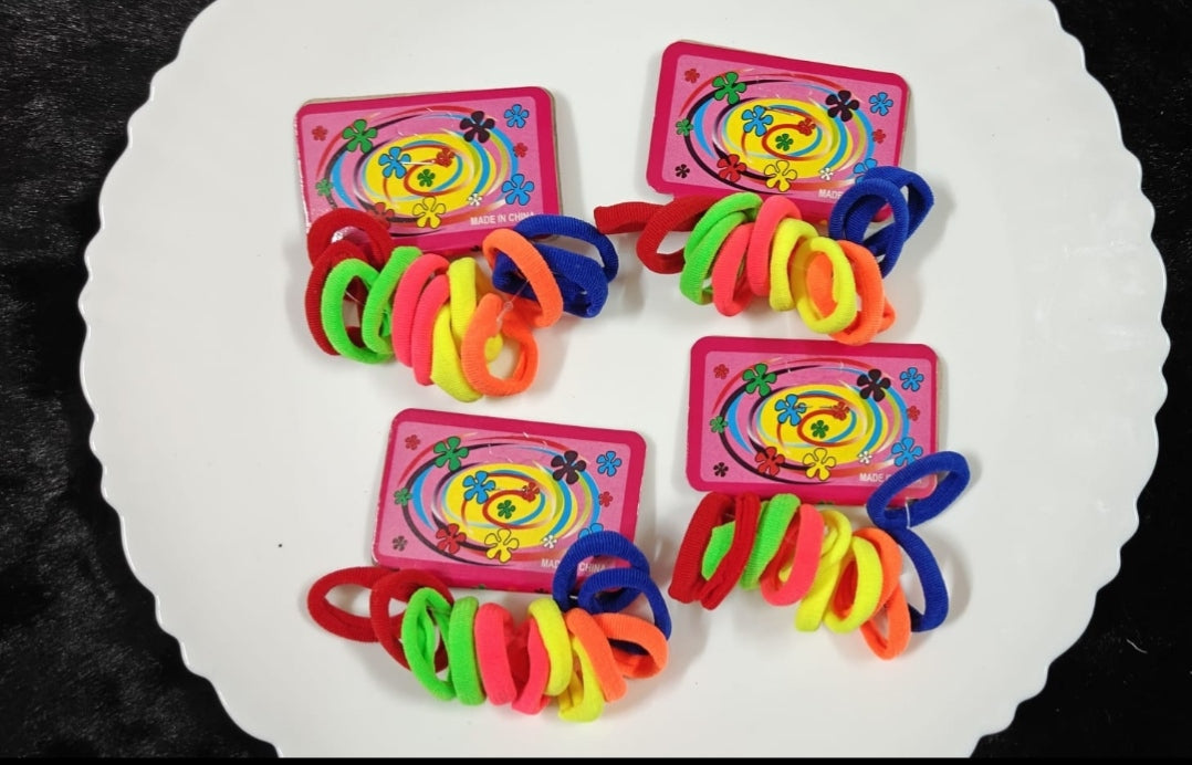 🌈 Colorful Mini Hair Rubber Bands – Set