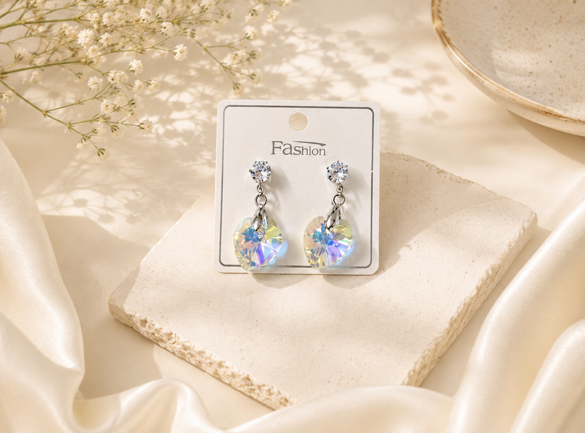 Heart shape crystal Earrings