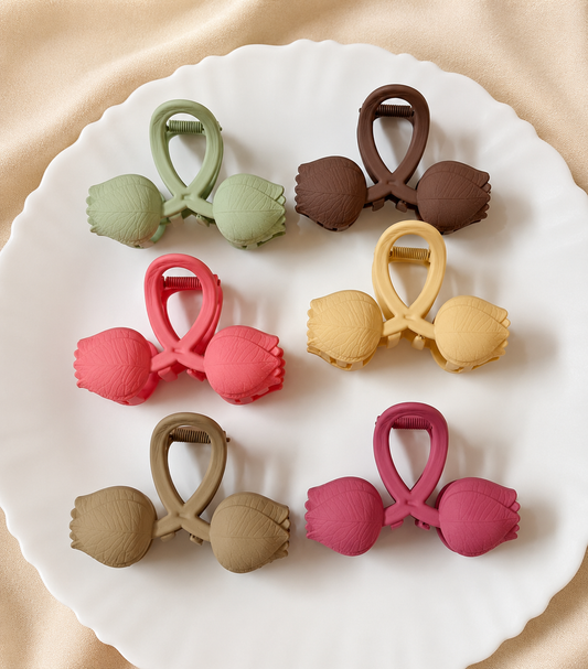 Leaf Hair Claw Clip – Premium Matte Hair Clip for Women & Girls