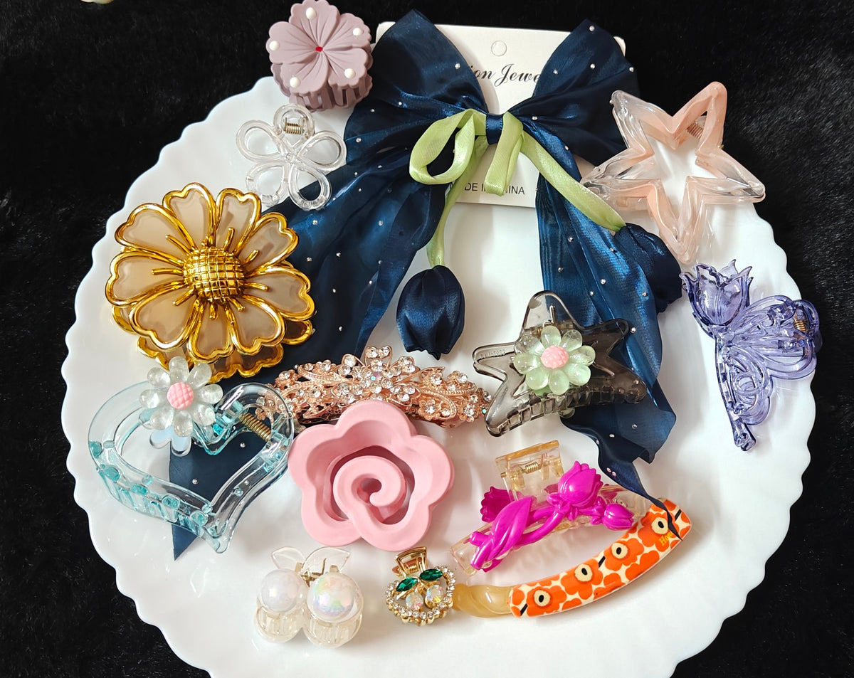Hair Accessories Combo – 15 Pieces( Code:002)
