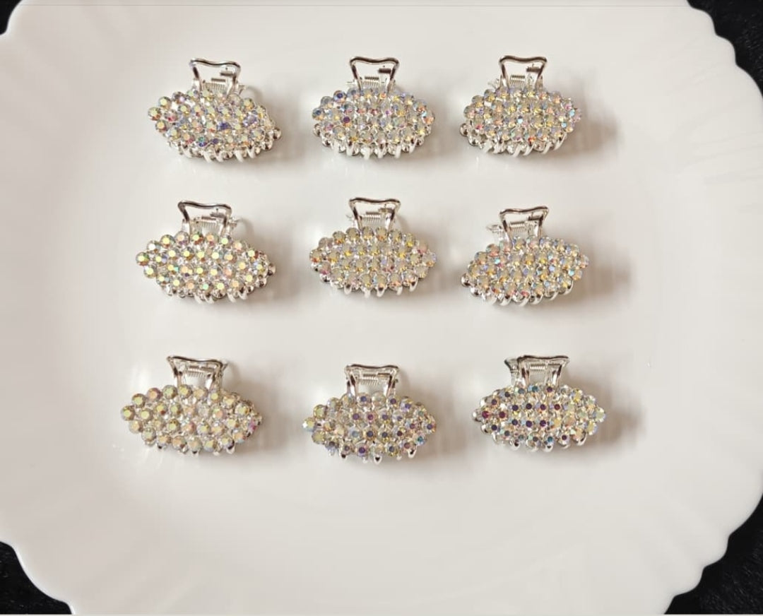 Premium Crystal stone  Claw Clip