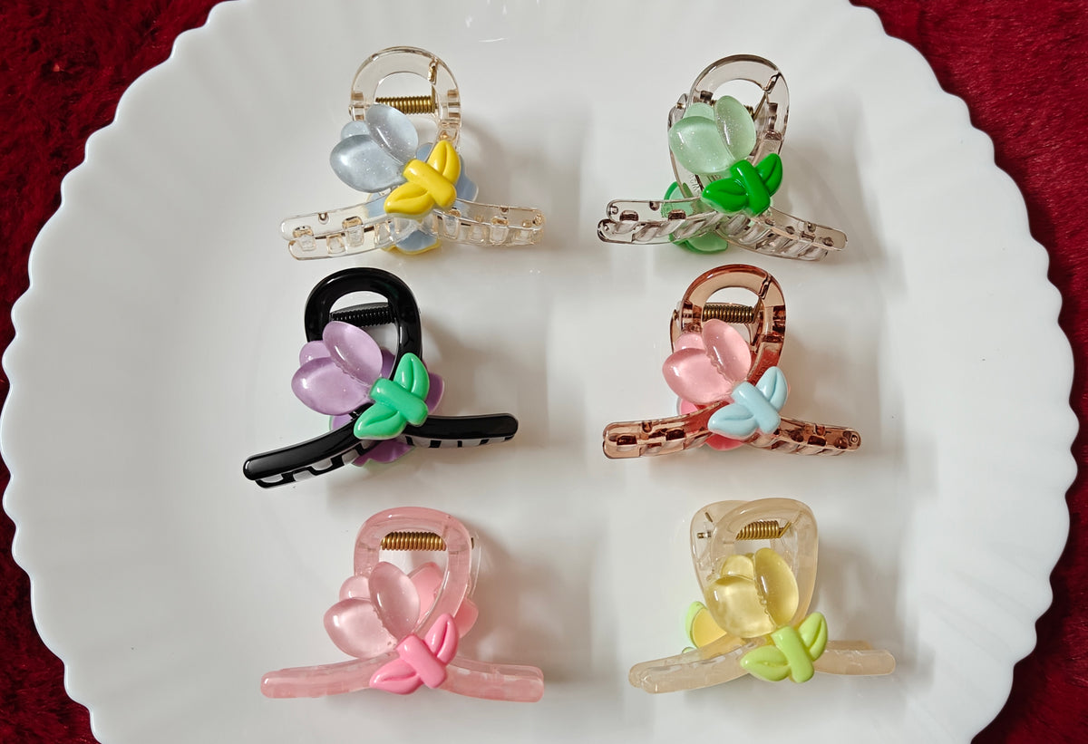 Flower Design Hair Claw Clip 🌸✨