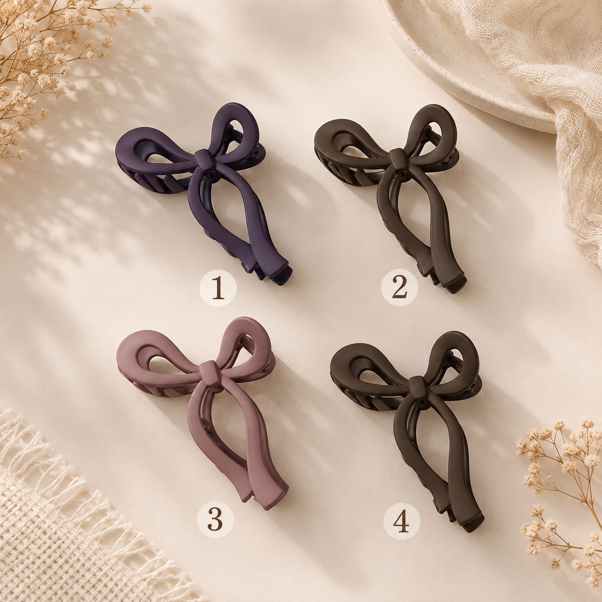 🎀 Bow Design Hair Claw Clip