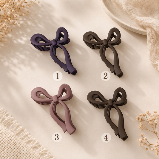 🎀 Bow Design Hair Claw Clip