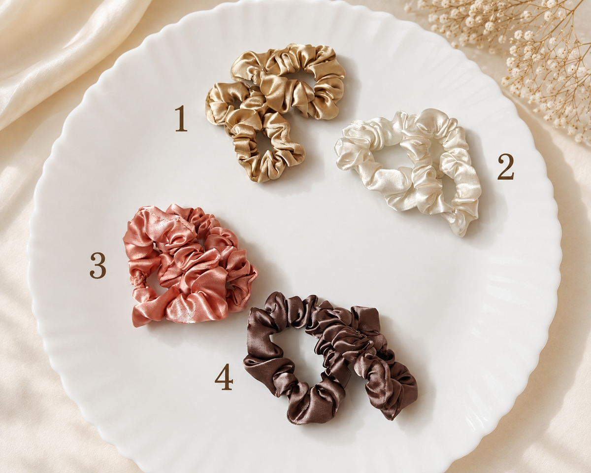 Satin Scrunchie – Elegant & Soft Hair Accessory 1 set