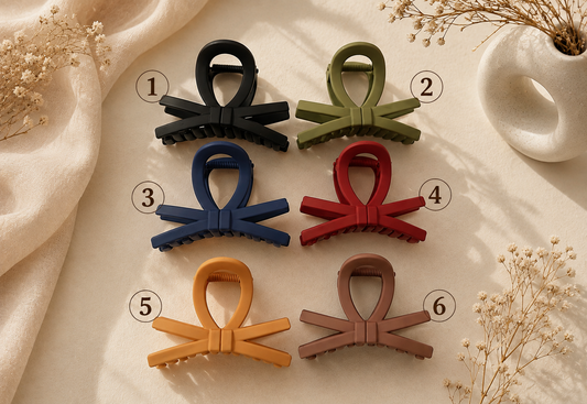 🎀 Bow Shape Hair Claw Clip