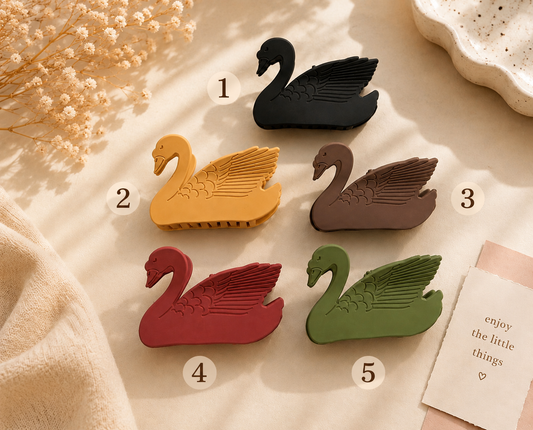 Swan Hair Claw clip