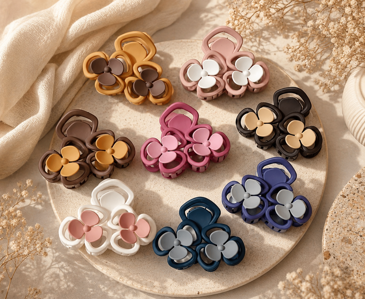 Big Flower Hair Claw Clip