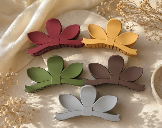 Flower Matte Hair Claw Clip